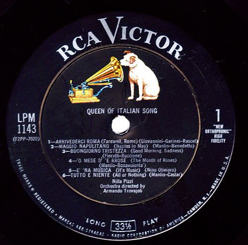 Nilla Pizzi - Queen Of Italian Song (LP, Album, Mono)