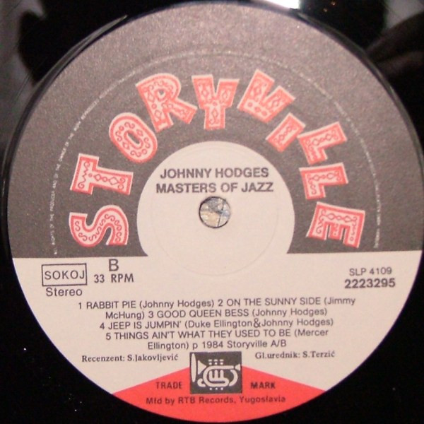 Johnny Hodges - Master Of Jazz (LP, Album)