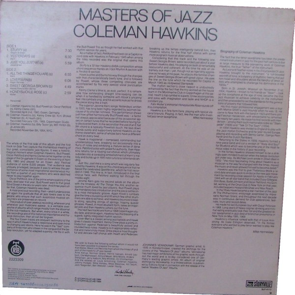 Coleman Hawkins - Master Of Jazz (LP, Comp)