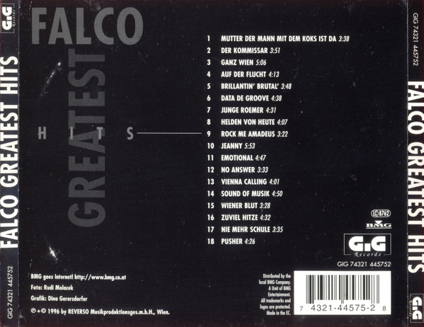 Falco - Greatest Hits (CD, Comp)