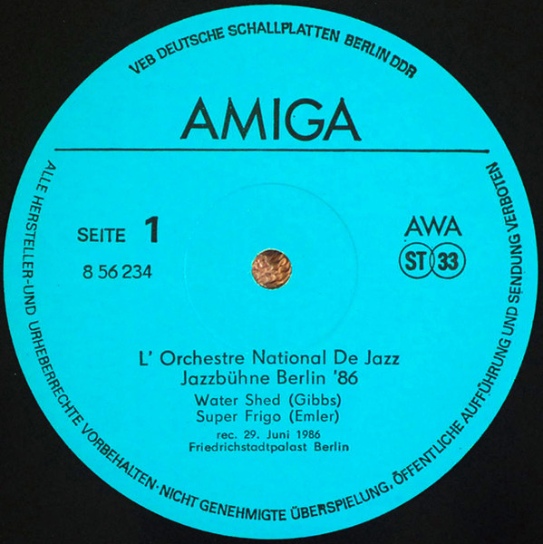 L'Orchestre National De Jazz* - Jazz Bühne Berlin 1986 (LP, Album)