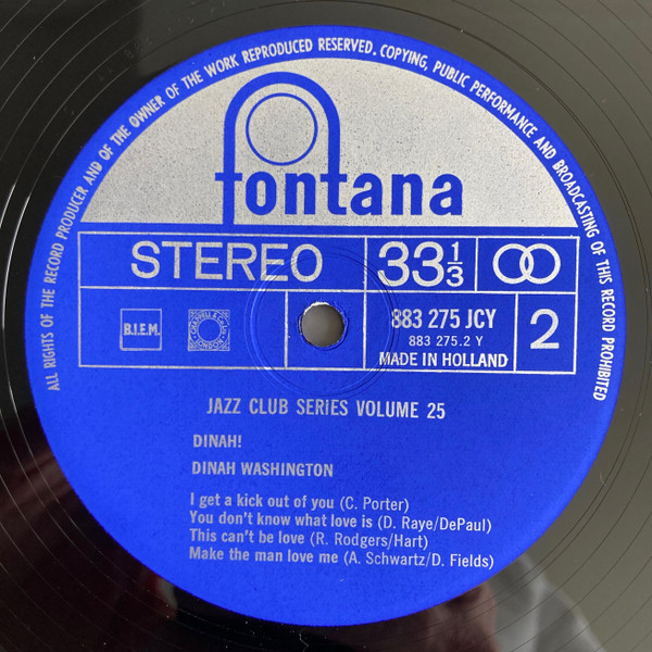 Dinah Washington - Dinah! (LP, Comp)