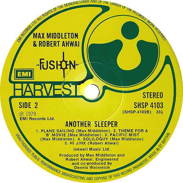 Max Middleton, Robert Ahwai - Another Sleeper (LP, Album)