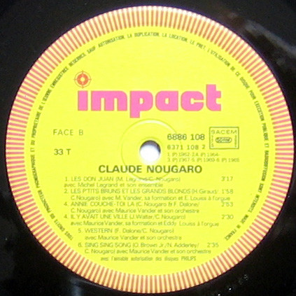 Claude Nougaro - Claude Nougaro (LP, Comp, RE)