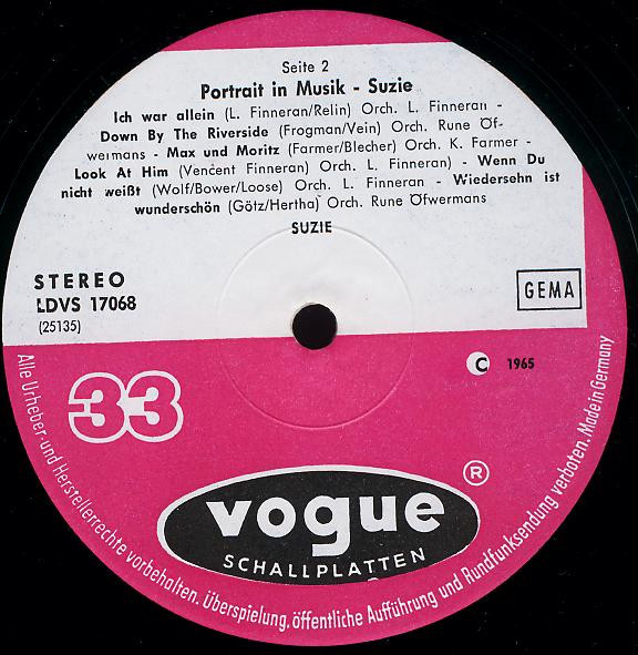 Suzie (2) - Portrait In Musik (LP, Album)