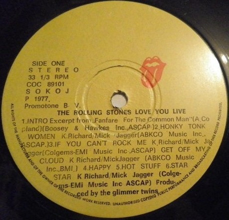 The Rolling Stones - Love You Live (2xLP, Album, Gat)