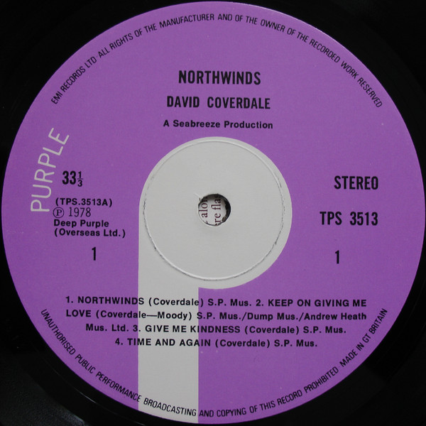 David Coverdale - Northwinds (LP, Album)
