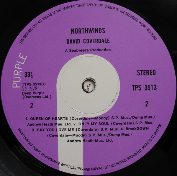 David Coverdale - Northwinds (LP, Album)