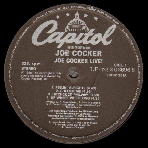 Joe Cocker - Joe Cocker Live (2xLP, Album)