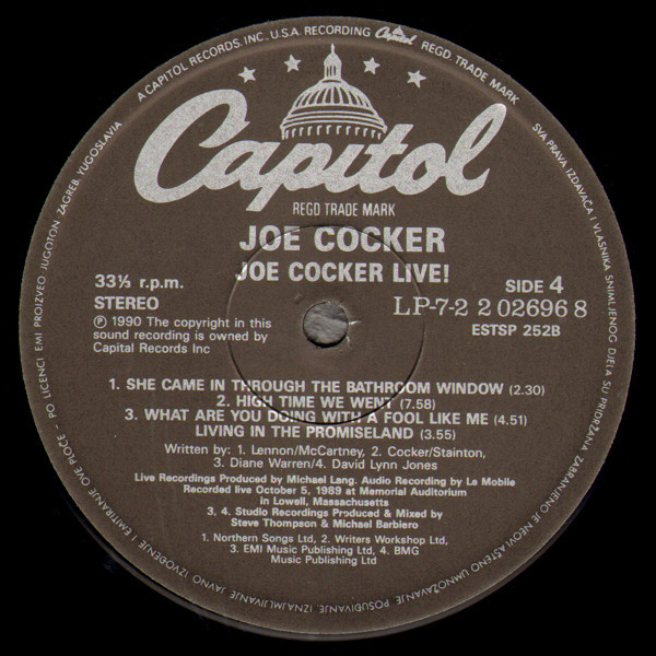 Joe Cocker - Joe Cocker Live (2xLP, Album)