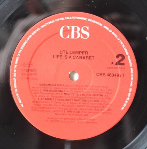 Ute Lemper - Life Is A Cabaret (LP, Album)
