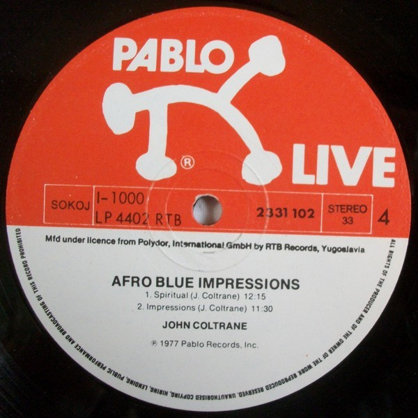 John Coltrane - Afro Blue Impressions (2xLP, Album)