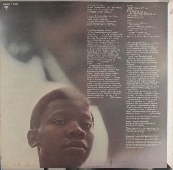 Ronnie Dyson - (If You Let Me Make Love To You Then) Why Can't I Touch You? (LP, Album)