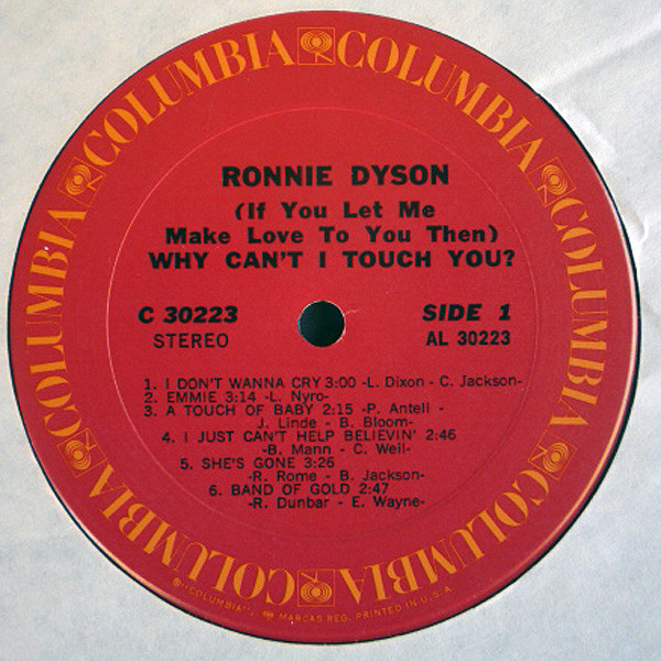 Ronnie Dyson - (If You Let Me Make Love To You Then) Why Can't I Touch You? (LP, Album)