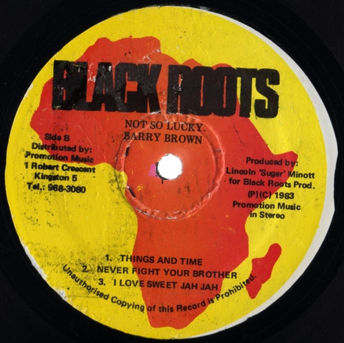 Barry Brown - I'm Not So Lucky (LP, Album, RP)