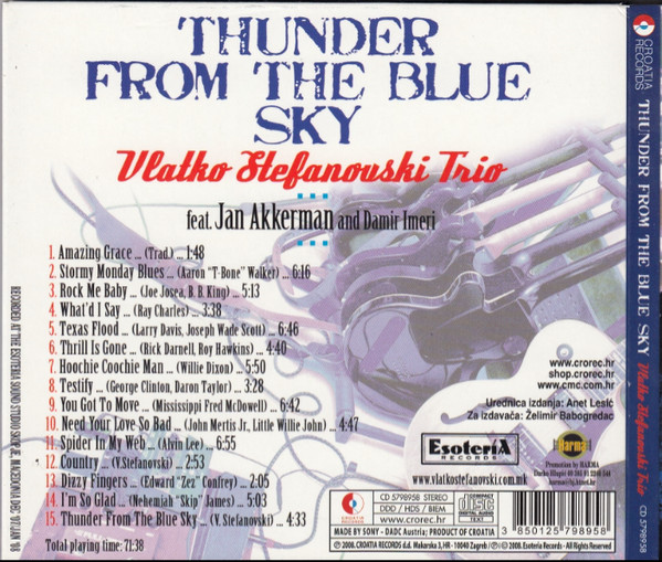 Vlatko Stefanovski Trio feat. Jan Akkerman And Damir Imeri - Thunder From The Blue Sky (CD, Album)
