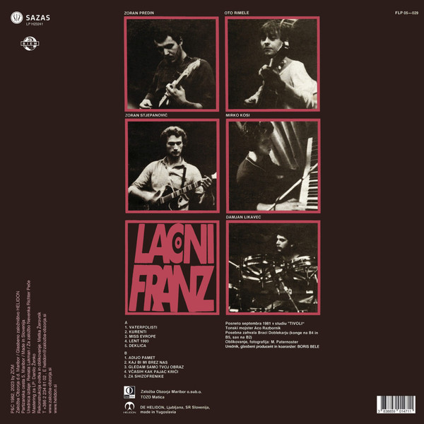 LaÄni Franz - Adijo pamet (LP, RE)