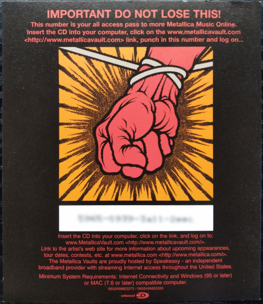 Metallica - St. Anger (CD, Album, Enh, Ltd, Dig + DVD-V)