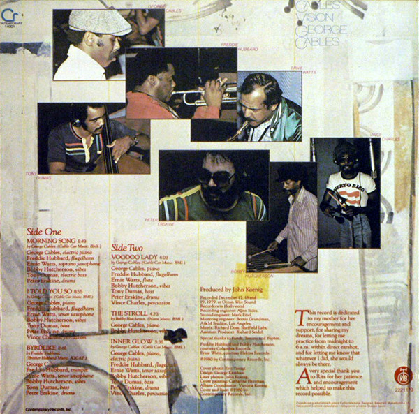 George Cables - Cables' Vision (LP, Album)