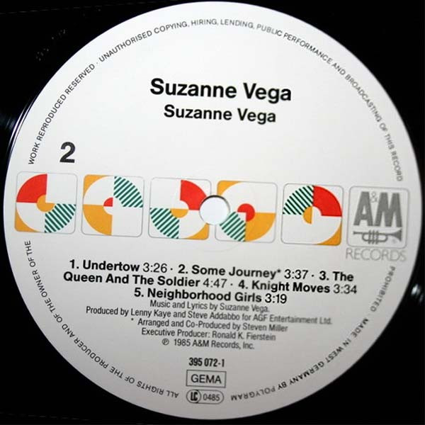 Suzanne Vega - Suzanne Vega (LP, Album, Whi)