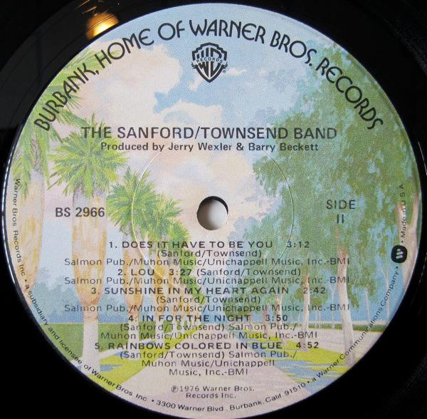 Sanford Townsend Band* - The Sanford/Townsend Band (LP, Album, Los)