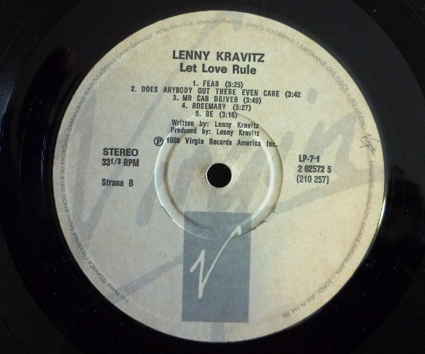 Lenny Kravitz - Let Love Rule (LP, Album)