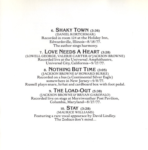 Jackson Browne - Running On Empty (CD, Album, RE, ARC)