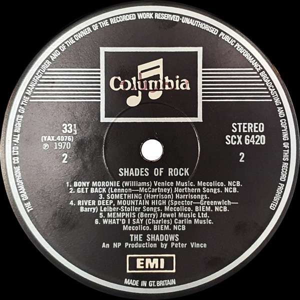 The Shadows - Shades Of Rock (LP, RE)