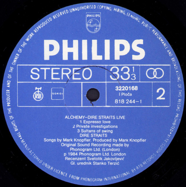 Dire Straits - Alchemy - Dire Straits Live (2xLP, Album, RP, Gat)