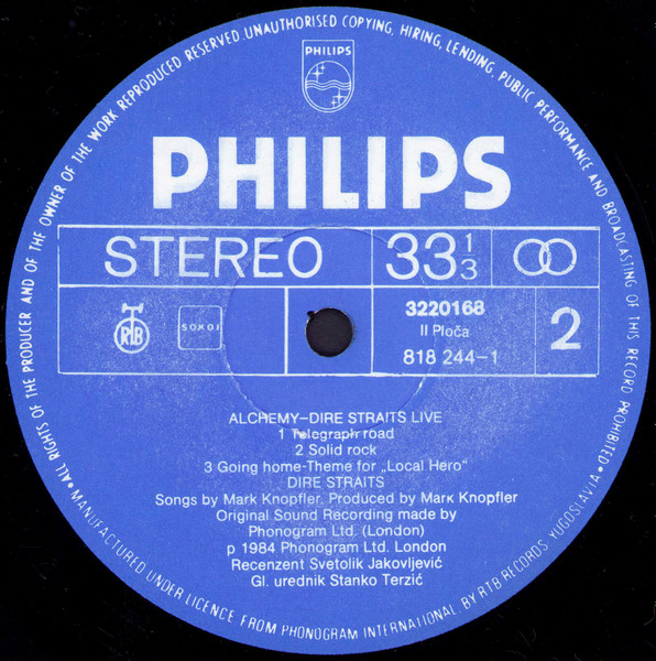 Dire Straits - Alchemy - Dire Straits Live (2xLP, Album, RP, Gat)