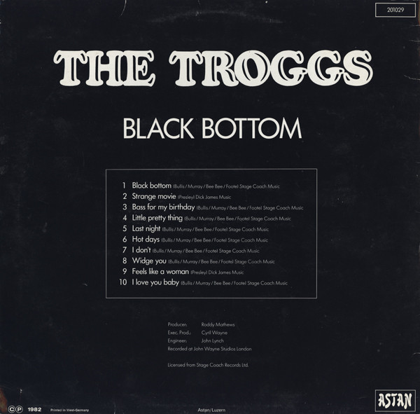 The Troggs - Black Bottom (LP, Album)