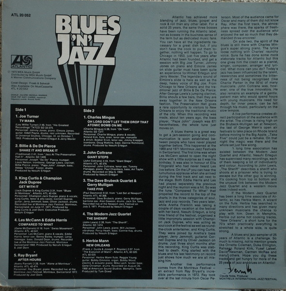 Various - Blues 'N' Jazz (LP, Comp, RE)