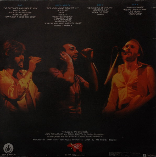 Bee Gees - Here At Last - Live (2xLP, Album)