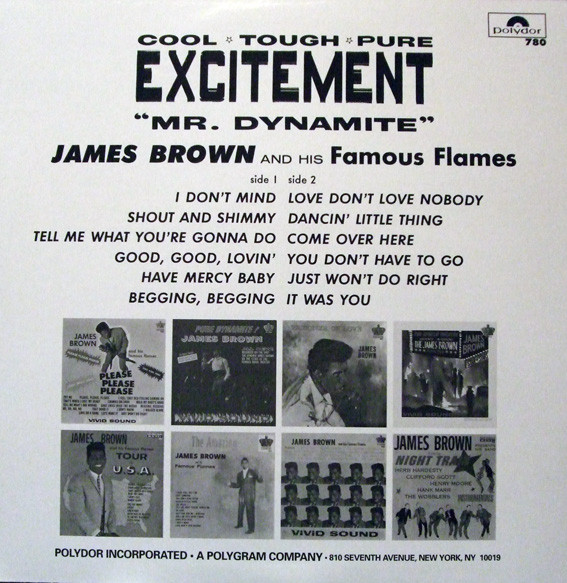 James Brown - Excitement (LP, Album, RE)