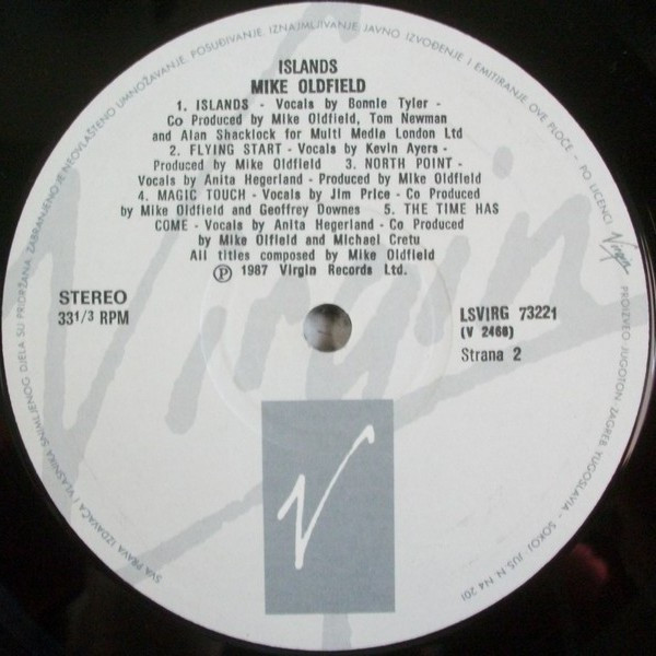 Mike Oldfield - Islands (LP, Album)