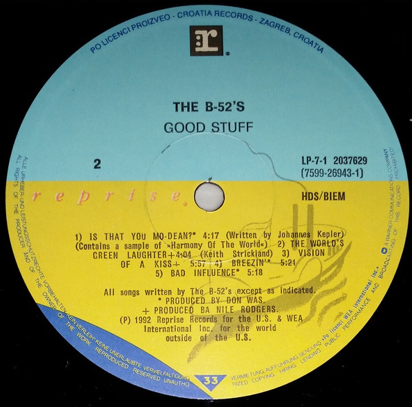 The B-52's - Good Stuff (LP, Album)