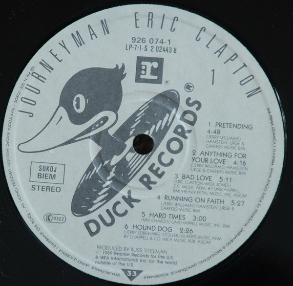 Eric Clapton - Journeyman (LP, Album, Gat)