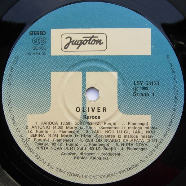 Oliver* - Karoca (LP, Album, Gat)