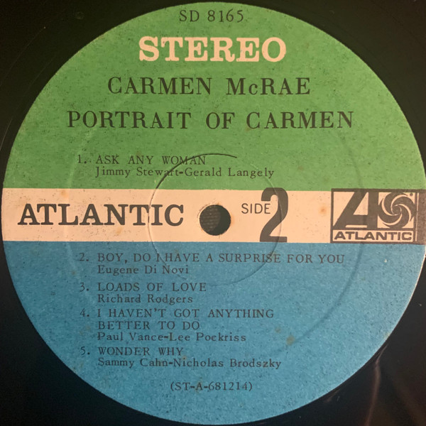 Carmen McRae - Portrait Of Carmen (LP, Album)