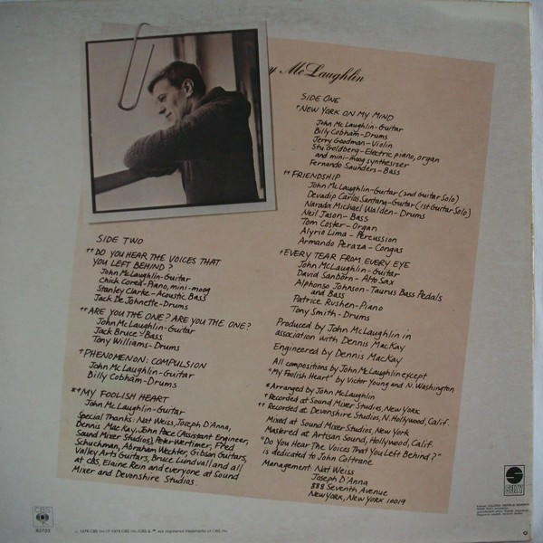 Johnny McLaughlin* - Electric Guitarist (LP, Album)