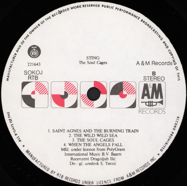 Sting - The Soul Cages (LP, Album)