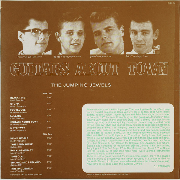 The Jumping Jewels - Guitars About Town (LP, Mono, RE)
