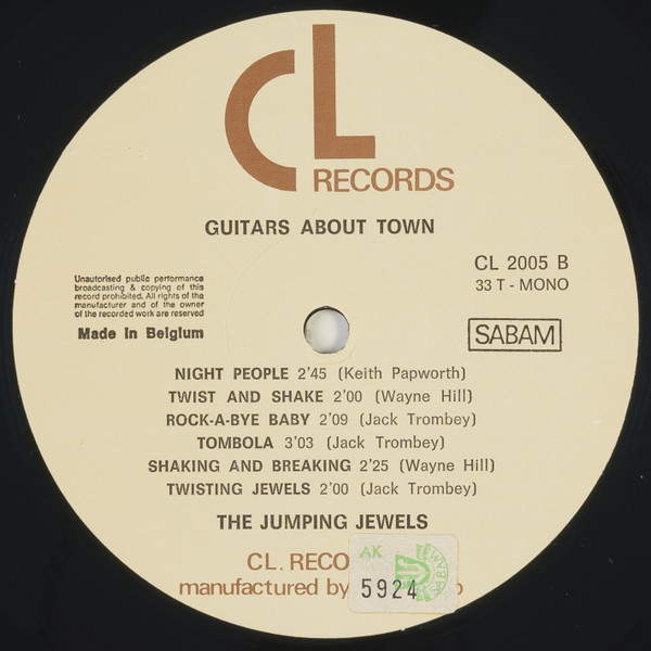 The Jumping Jewels - Guitars About Town (LP, Mono, RE)