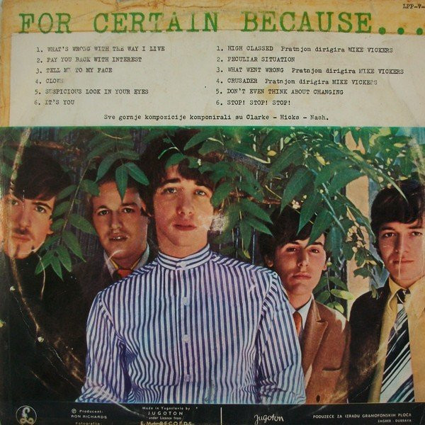 The Hollies - For Certain Because... (LP, Album, Mono)