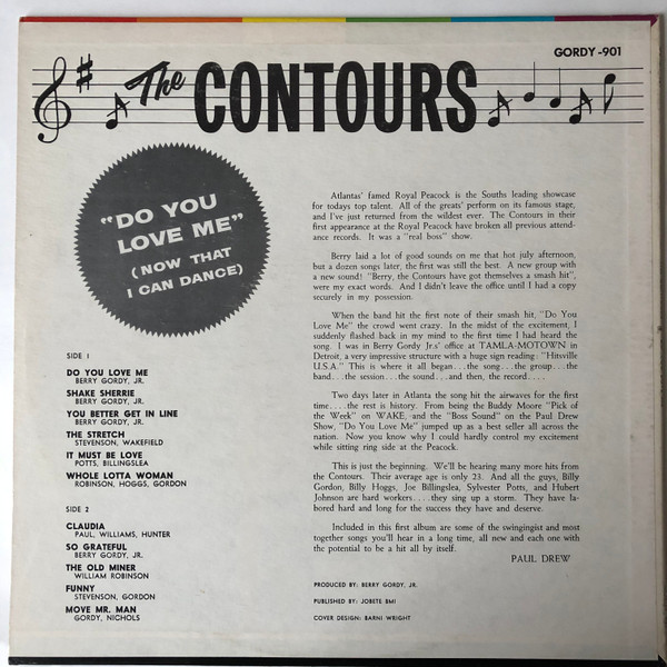 The Contours - Do You Love Me (Now That I Can Dance) (LP, Album, Mono)