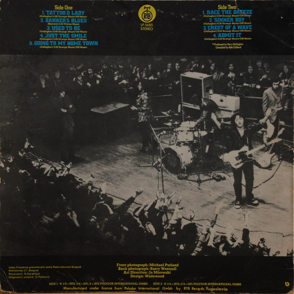 Rory Gallagher - The Best Years (LP, Comp)