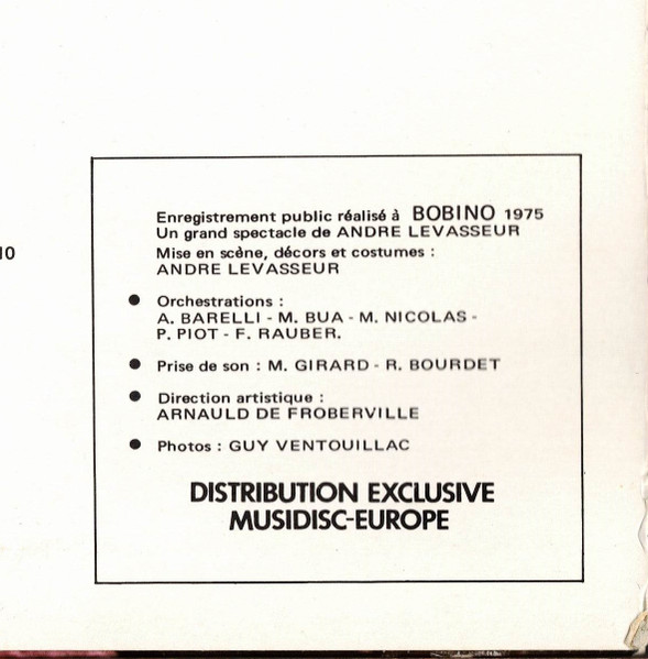 Josephine Baker - Josephine À Bobino 1975 (2xLP, RE)