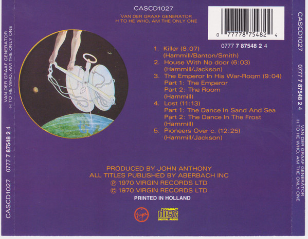 Van Der Graaf Generator - H To He Who Am The Only One (CD, Album, RE, RP)