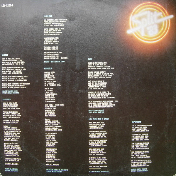 Various - Festival Zabavne Glazbe Split '83 (2xLP, Album, Comp, RP)