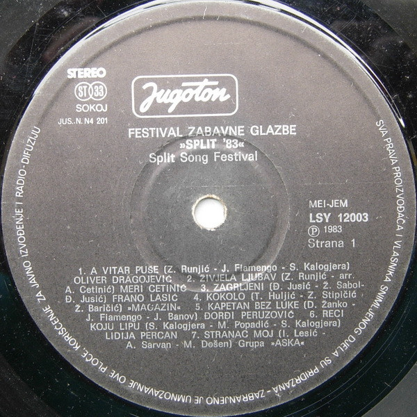 Various - Festival Zabavne Glazbe Split '83 (2xLP, Album, Comp, RP)